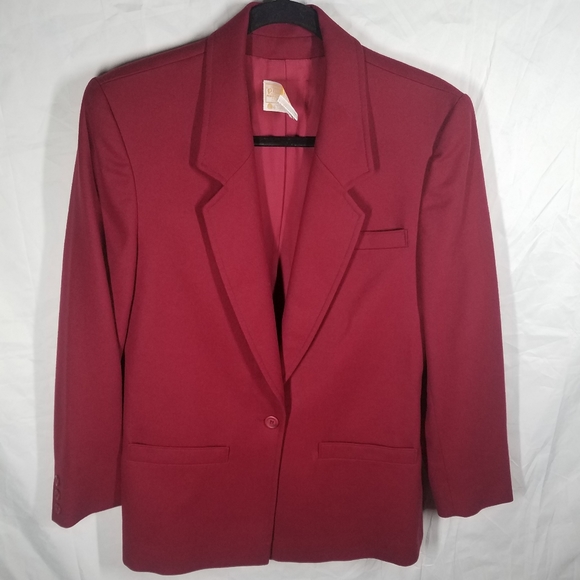 Pendleton Red Wool Blazer - Picture 1 of 5